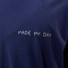 メゾン ラビッシュ MAISON LABICHE メンズ レディース Tシャツ MADE MY DAY NMPOPINMADEMY NAVY