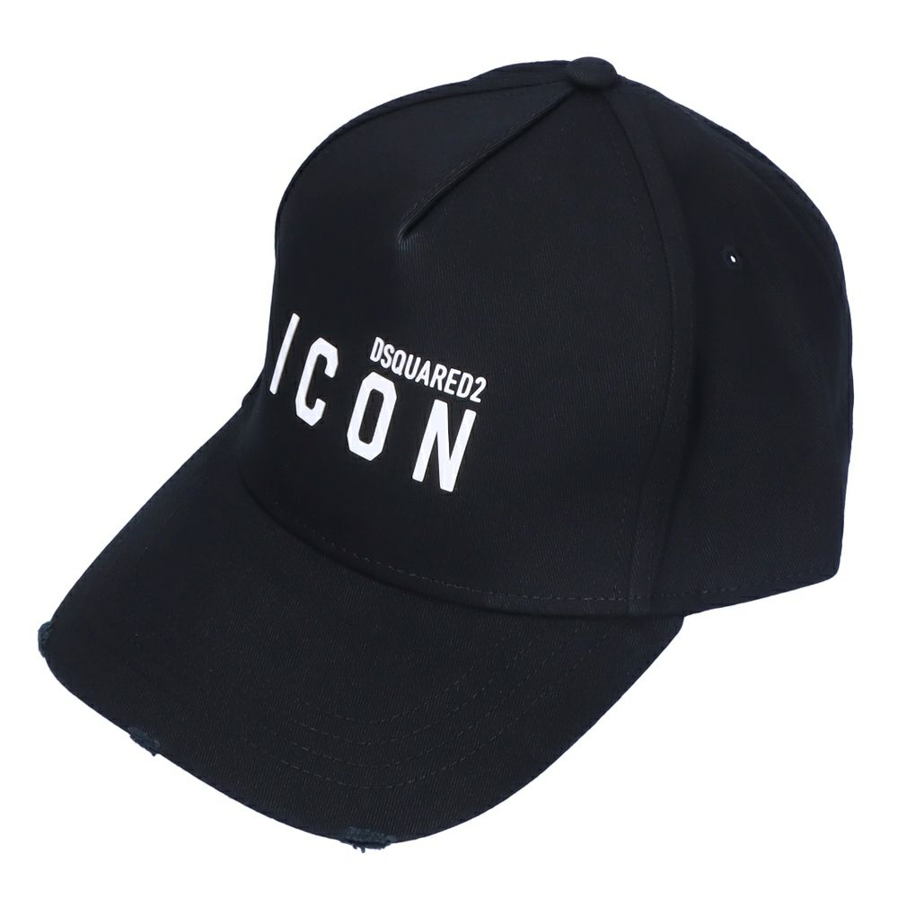 ディースクエアード DSQUARED2 キャップ 帽子 BE ICON BASEBALL CAP BCM0413 05C04312 ブラック(M063 BLACK/WHITE)