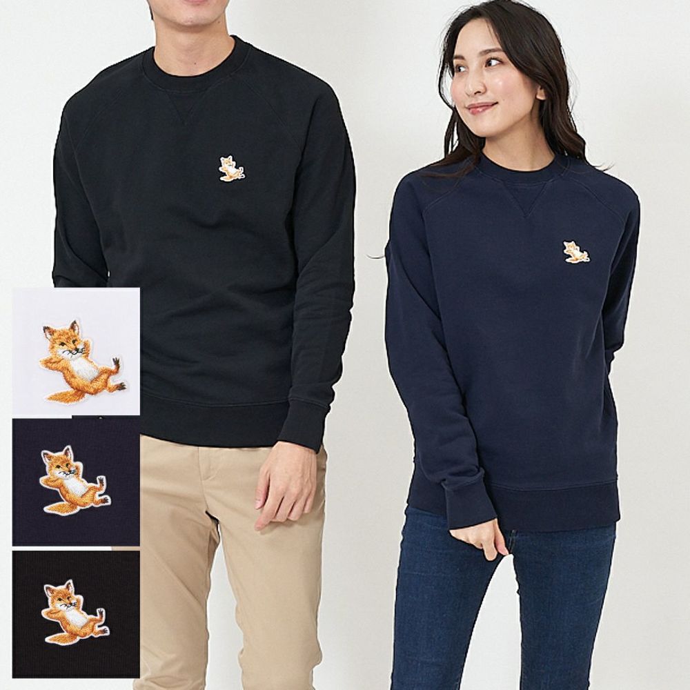 メゾンキツネ MAISON KITSUNE メンズ レディース トレーナー CHILLAX FOX PATCH GU00342KM0002