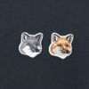 メゾンキツネ MAISON KITSUNE メンズ トレーナー DOUBLE FOX HEAD PATCH ダブルフォックス FM00358KM0002 グレー系(P195 ANTHRACITE)