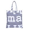 マリメッコ MARIMEKKO トートバッグ TASARAITA HUOPAKEITANO 91176 ブルー系×ホワイト系(150 DARK BLUE/OFF WHITE) 【同梱不可】【ギフト不可】【RSL】