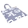 マリメッコ MARIMEKKO トートバッグ TASARAITA HUOPAKEITANO 91176 ブルー系×ホワイト系(150 DARK BLUE/OFF WHITE) 【同梱不可】【ギフト不可】【RSL】