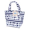 マリメッコ MARIMEKKO トートバッグ TASARAITA PIENI AHKERA 91398 ブルー系×ホワイト系(150 DARK BLUE/OFF WHITE) 【ゆうパケ可】【同梱不可】【ギフト不可】【RSL】