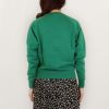 メゾンキツネ MAISON KITSUNE レディース トレーナー FOX HEAD PATCH フォックスヘッドパッチ JW00313KM0001 ディープグリーン(P370)