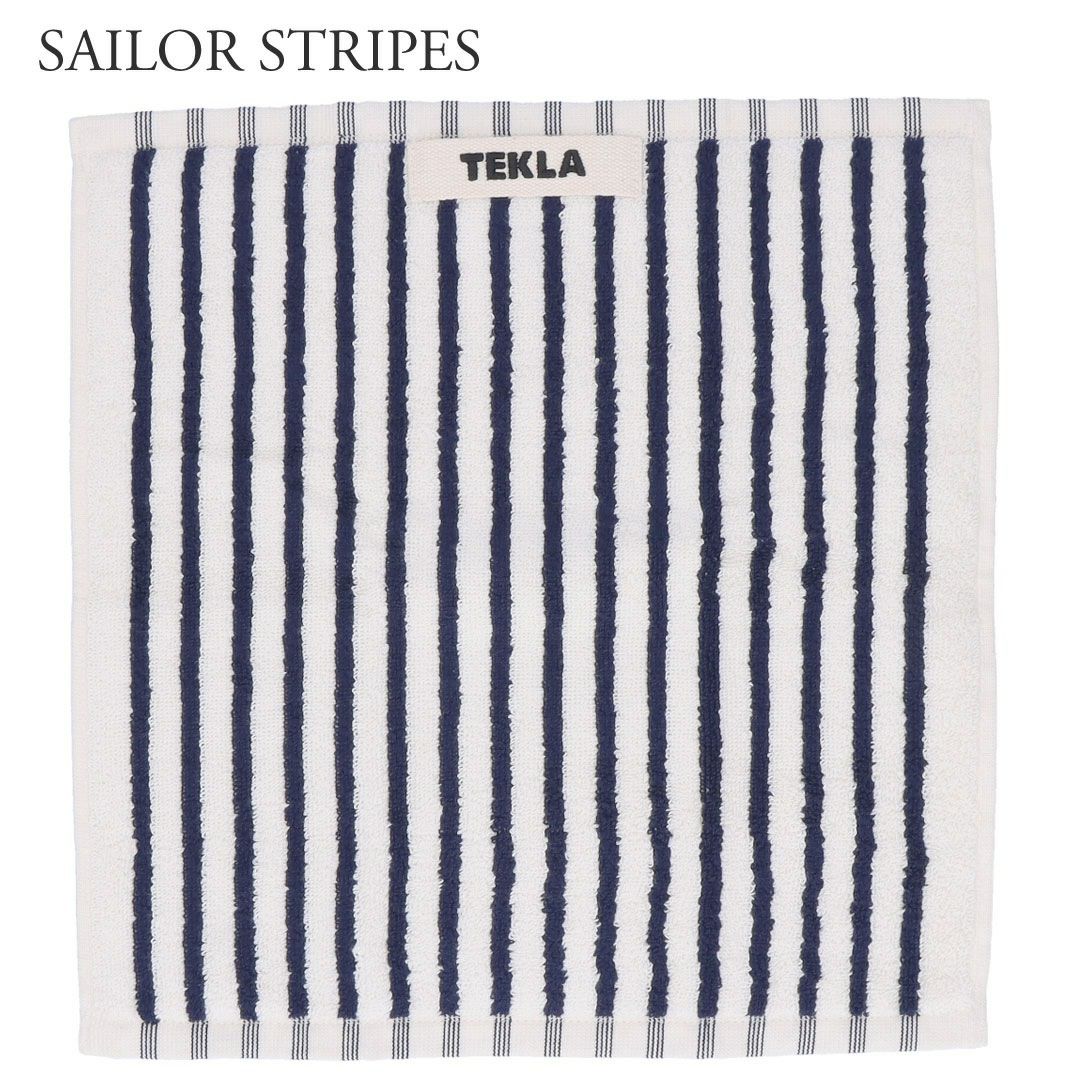 テクラ TEKLA タオル ハンドタオル ウォッシュクロス WASH CLOTH 無地/ストライプ 30cm×30cm