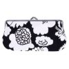 マリメッコ MARIMEKKO がま口型長財布 マルチポーチ PIENI PIONI SILMALASI KUKKARO 91441 911 BLACK/OFF WHITE 【ゆうパケ可】【同梱不可】【ギフト不可】【RSL】