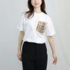 バーバリー BURBERRY レディース 半袖Tシャツ CARRICKCHK 8043386 ホワイト(A1464 WHITE)