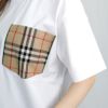 バーバリー BURBERRY レディース 半袖Tシャツ CARRICKCHK 8043386 ホワイト(A1464 WHITE)