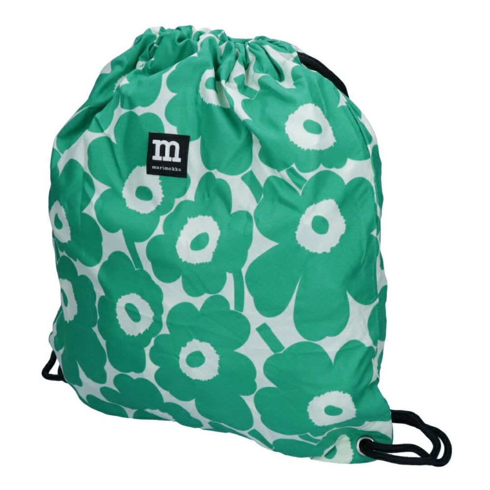 マリメッコ MARIMEKKO リュックサック UNIKKO 91004 グリーン系×ホワイト系(160 GREEN/OFF WHITE) 【ゆうパケ可】【同梱不可】【ギフト不可】【RSL】