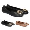 トリーバーチ TORYBURCH レディース バレエシューズ ミニー トラベル バレエ 50393 013 PERFECT BLACK/GOLD