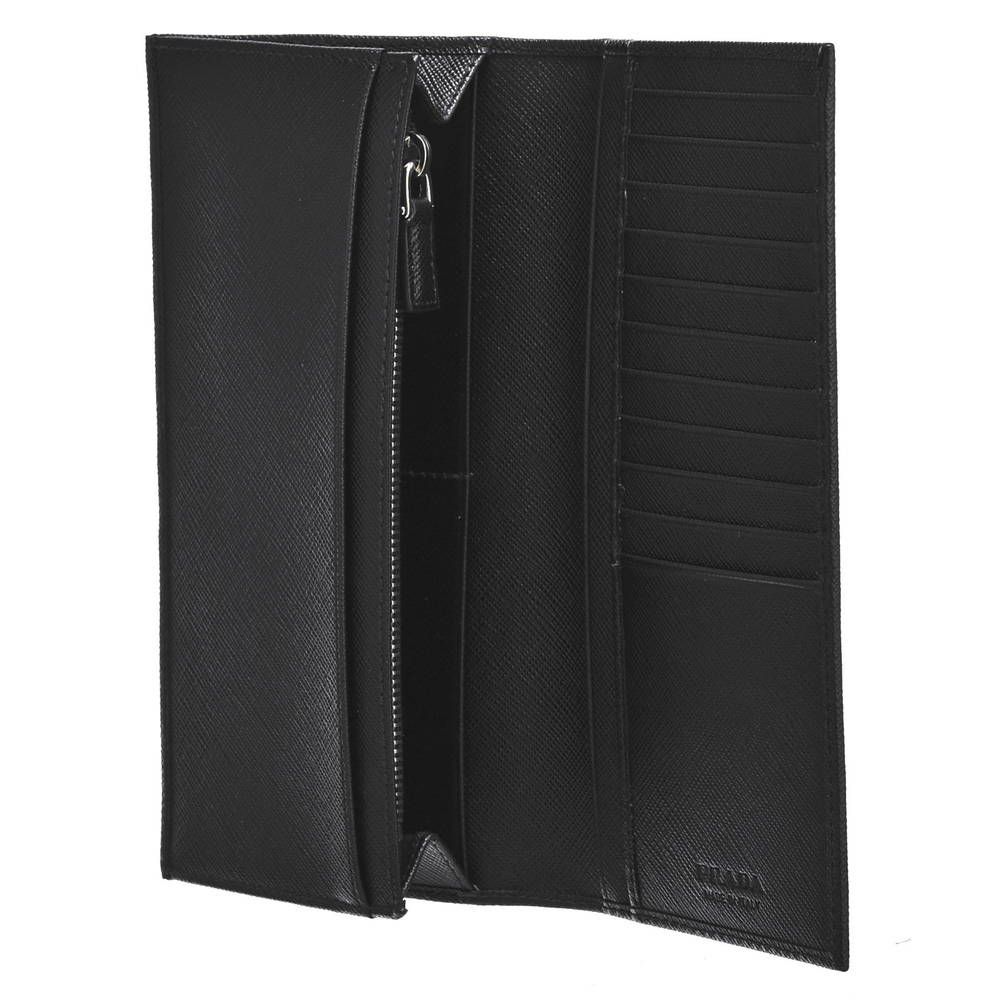 プラダ PRADA 財布 長財布 2MV836 QHH F0002 NERO 【SAFFIANO TRIANG】