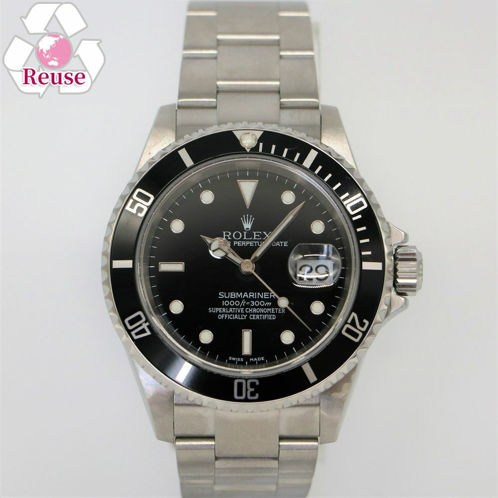 【リユース品】 ロレックス ROLEX 腕時計 メンズウォッチ サブマリーナデイト 16610 文字盤/ブラック 【お取り寄せ】