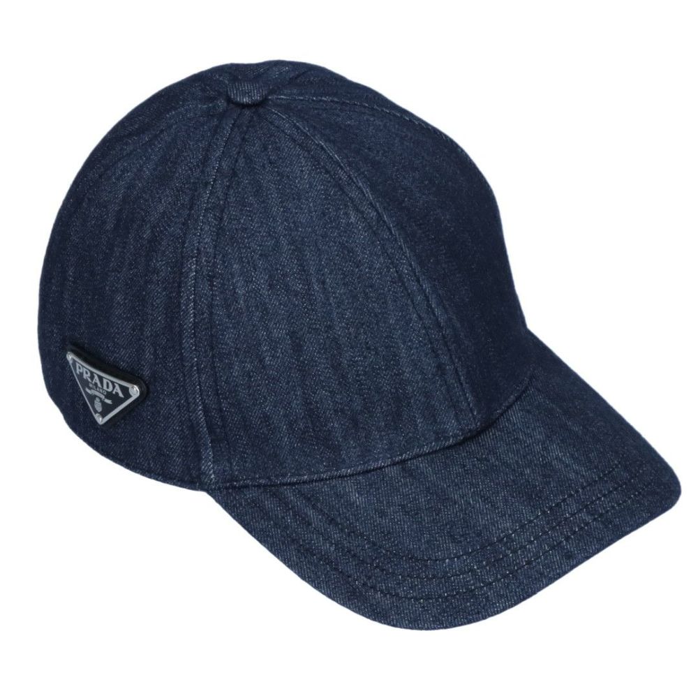 プラダ PRADA キャップ 帽子 1HC274 AJ6 ブルー系(F0008 DENIM) サイズ M