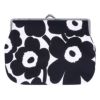 マリメッコ MARIMEKKO がま口 ポーチ MINI UNIKKO PUOLIKAS KUKKARO 91497 190 BLACK/WHITE 【ゆうパケ可】【同梱不可】【ギフト不可】【RSL】