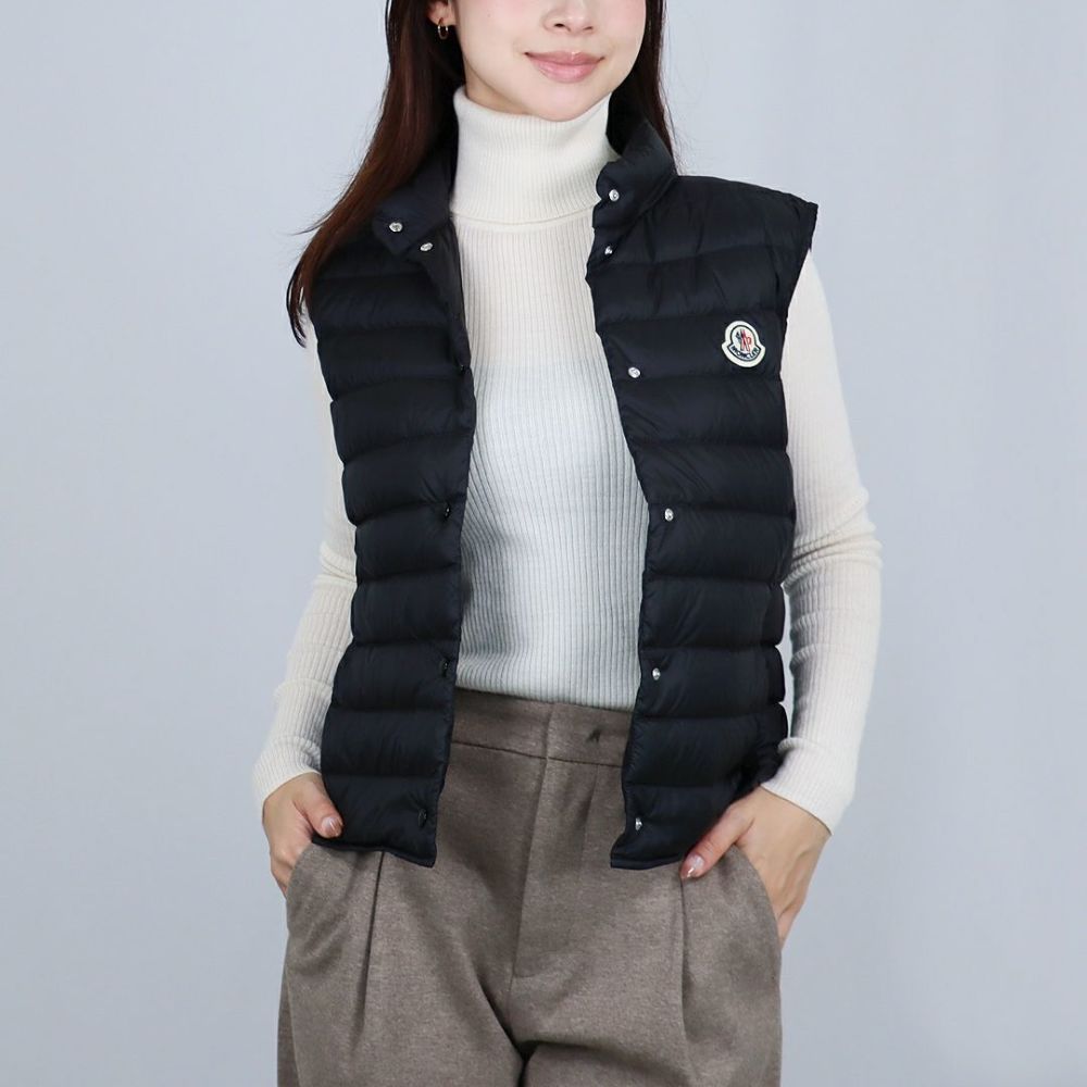 モンクレール MONCLER レディースダウンベスト 1A102 00 53048 LIANE LB ブラック