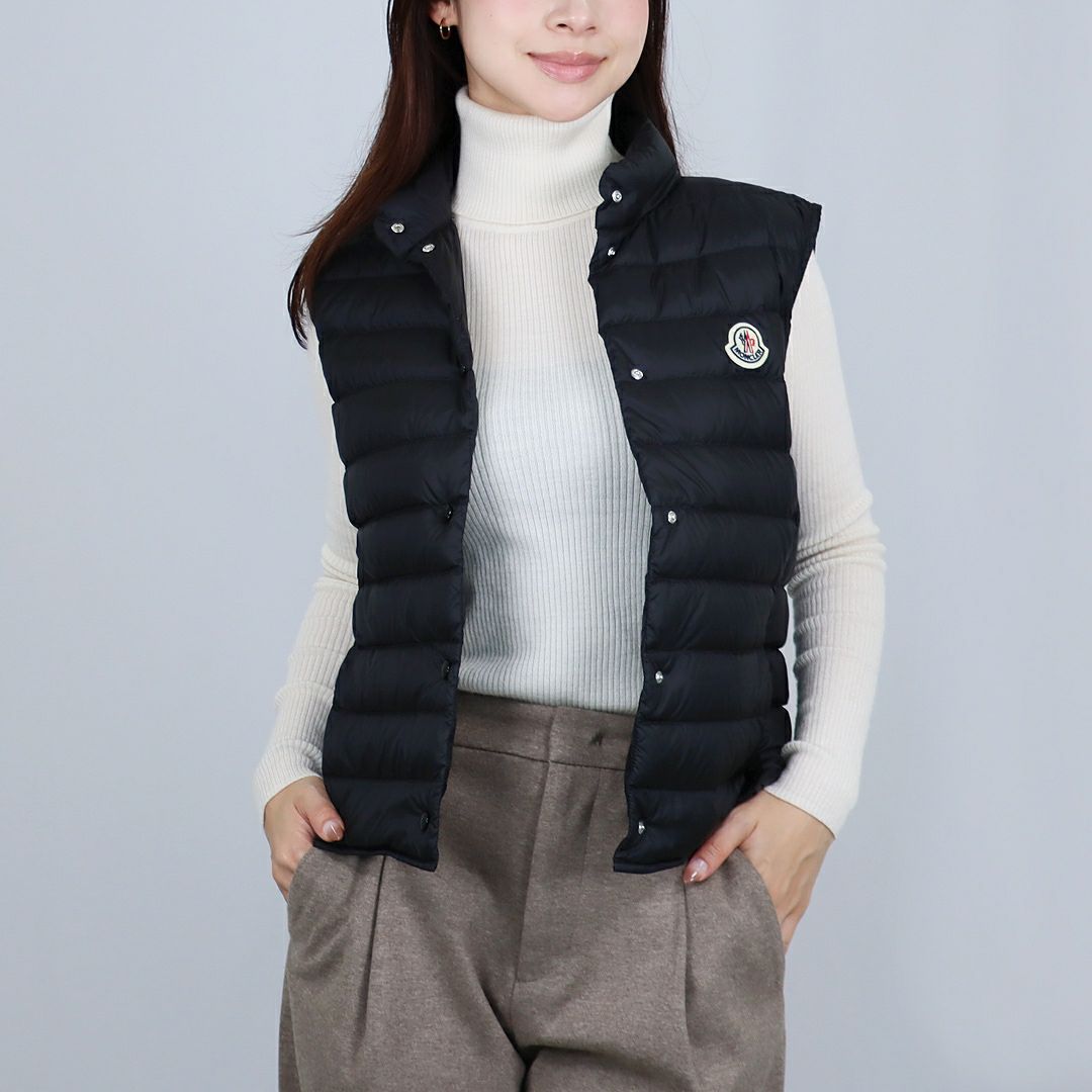 モンクレール MONCLER レディースダウンベスト 1A102 00 53048 LIANE LB ブラック