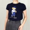 ポロ ラルフローレン POLO RALPH LAUREN レディース Tシャツ ガールズライン STUDIO BEAR 313890235 HUNTER NAVY