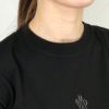 モンクレール MONCLER レディース Tシャツ 8C000 05 829H8 ブラック(999 BLACK)