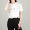 アーペーセー A.P.C. レディース Tシャツ EVAN CODEU M26196 ホワイト系(AAB WHITE)