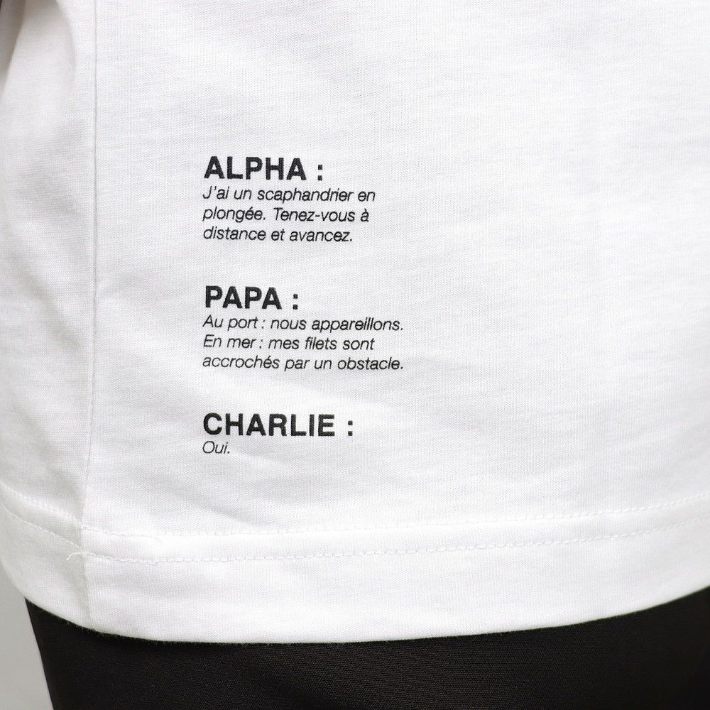 アーペーセー A.P.C. レディース Tシャツ EVAN CODEU M26196 ホワイト系(AAB WHITE)