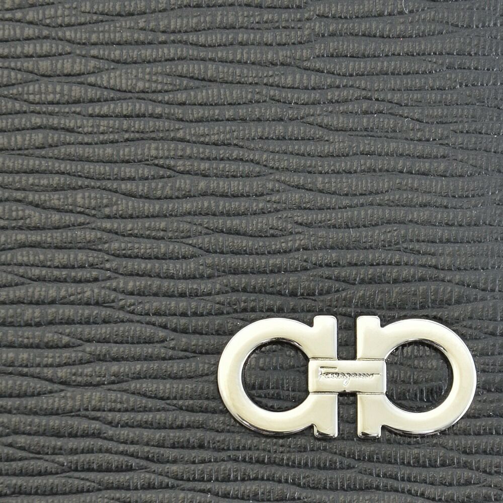 フェラガモ FERRAGAMO 長財布 【REVIVAL GANC】 66A069 0686018 ブラック（0397/NERO+RED）