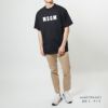 エムエスジーエム MSGM メンズ Tシャツ ムネロゴ 3440MM163 237002 99 BLACK