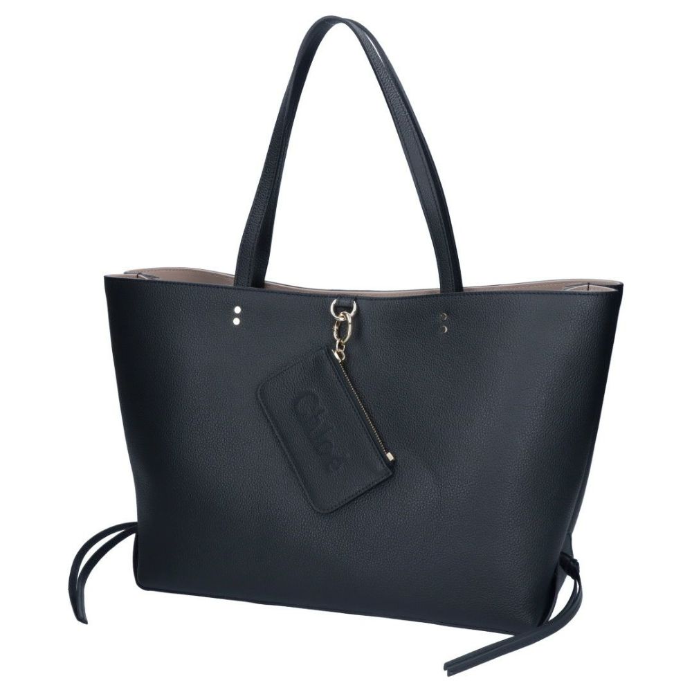 クロエ CHLOE トートバッグ CHLOE SENSE CHC23SS124 J32 ブラック(001 BLACK) ミディアム イーストウエストトートバッグ