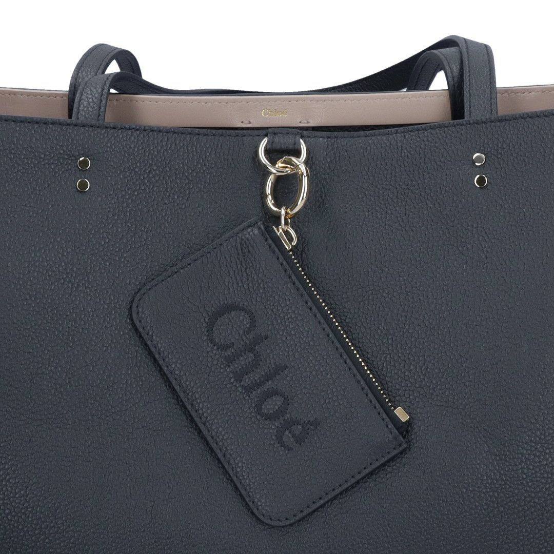 クロエ CHLOE トートバッグ CHLOE SENSE CHC23SS124 J32 ブラック(001 BLACK) ミディアム イーストウエストトートバッグ