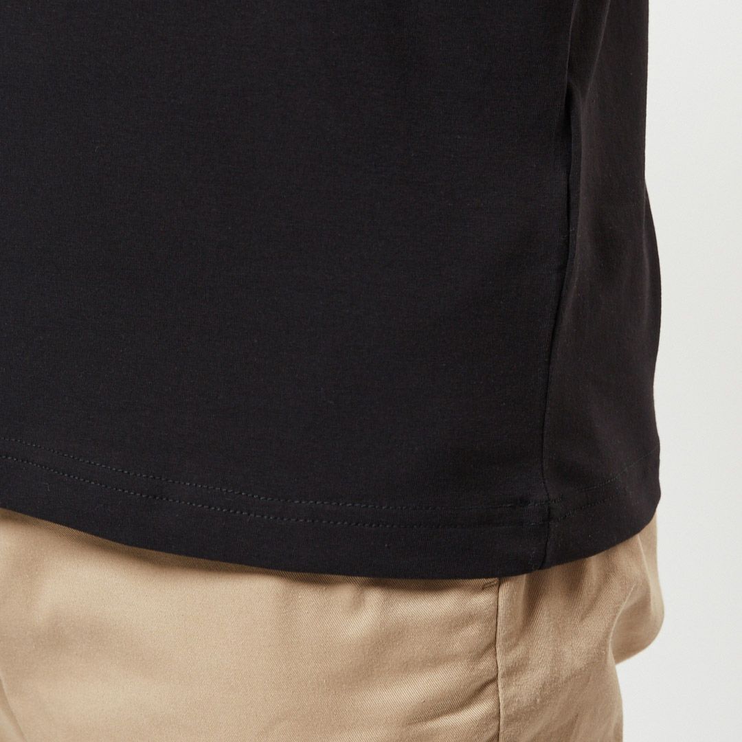 エンポリオアルマーニ EMPORIO ARMANI EA7 オーバーサイズバックロゴ 長袖ジャージーTシャツ LOGO SERIES 3RPT08 PJLBZ 1200 BLACK×BLUE LOGO