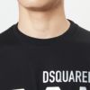 ディースクエアード DSQUARED2 メンズ Tシャツ ICON S79GC0068 S23009 ブラック(970 BLACK+SILVER)
