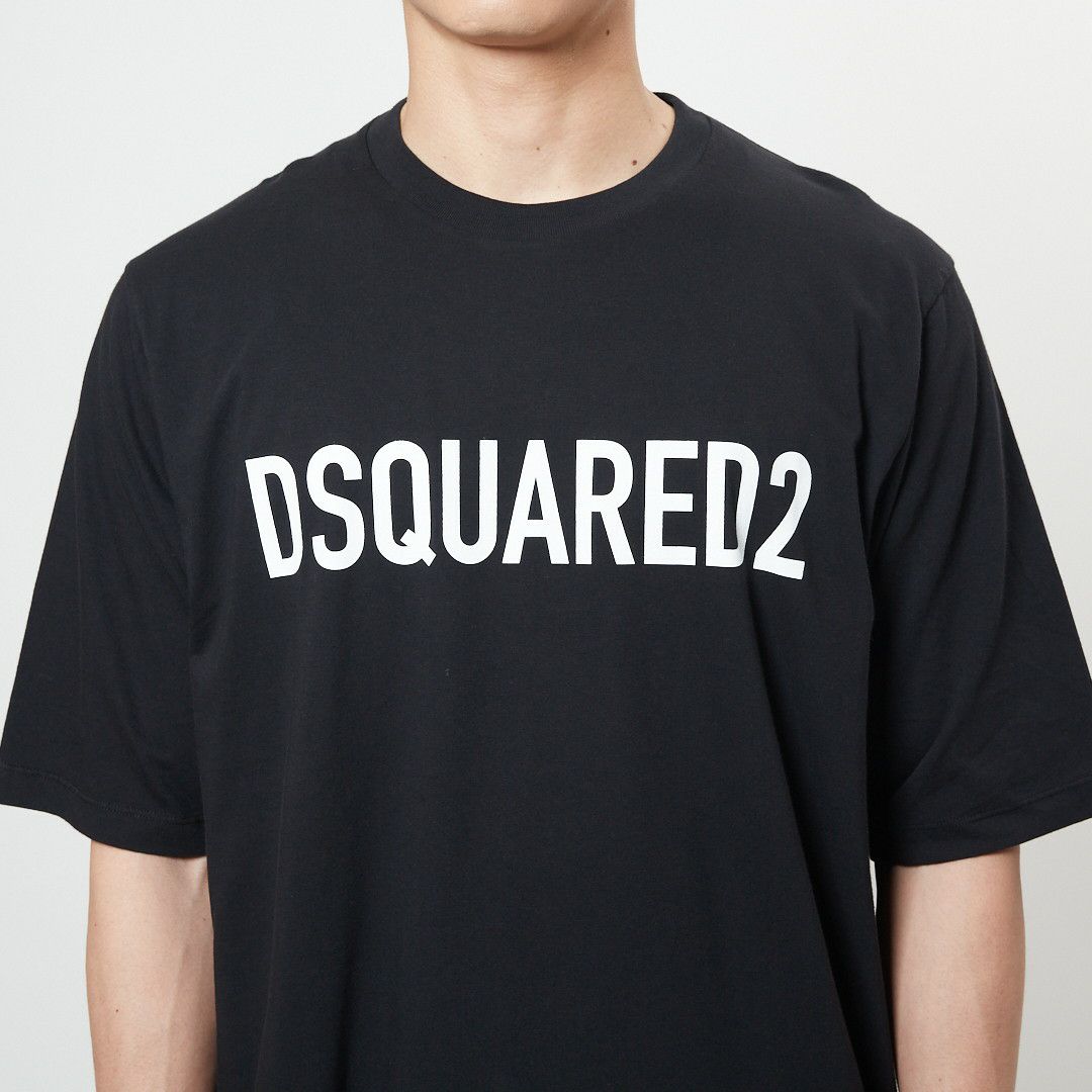 ディースクエアード DSQUARED2 メンズ Tシャツ DSQUARED2 SKATER S74GD1122 S24321 ブラック(900 BLACK) オーバーサイズデザイン