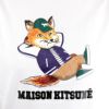 メゾンキツネ MAISON KITSUNE レディース Tシャツ DRESSED FOX PATCH KW00108KJ0008 P100 WHITE