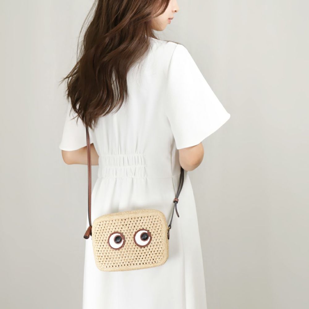 アニヤハインドマーチ ANYA HINDMARCH ショルダーバッグ RAFFIA EYES