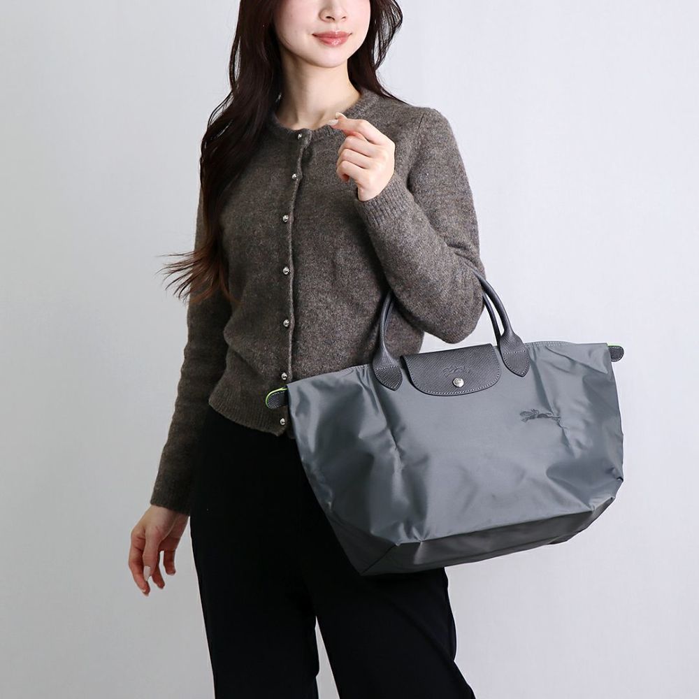 ロンシャン LONGCHAMP トートバッグ LE PLIAGE GREEN 1623 919 グレー系(P66 GRAPHITE) Mサイズ