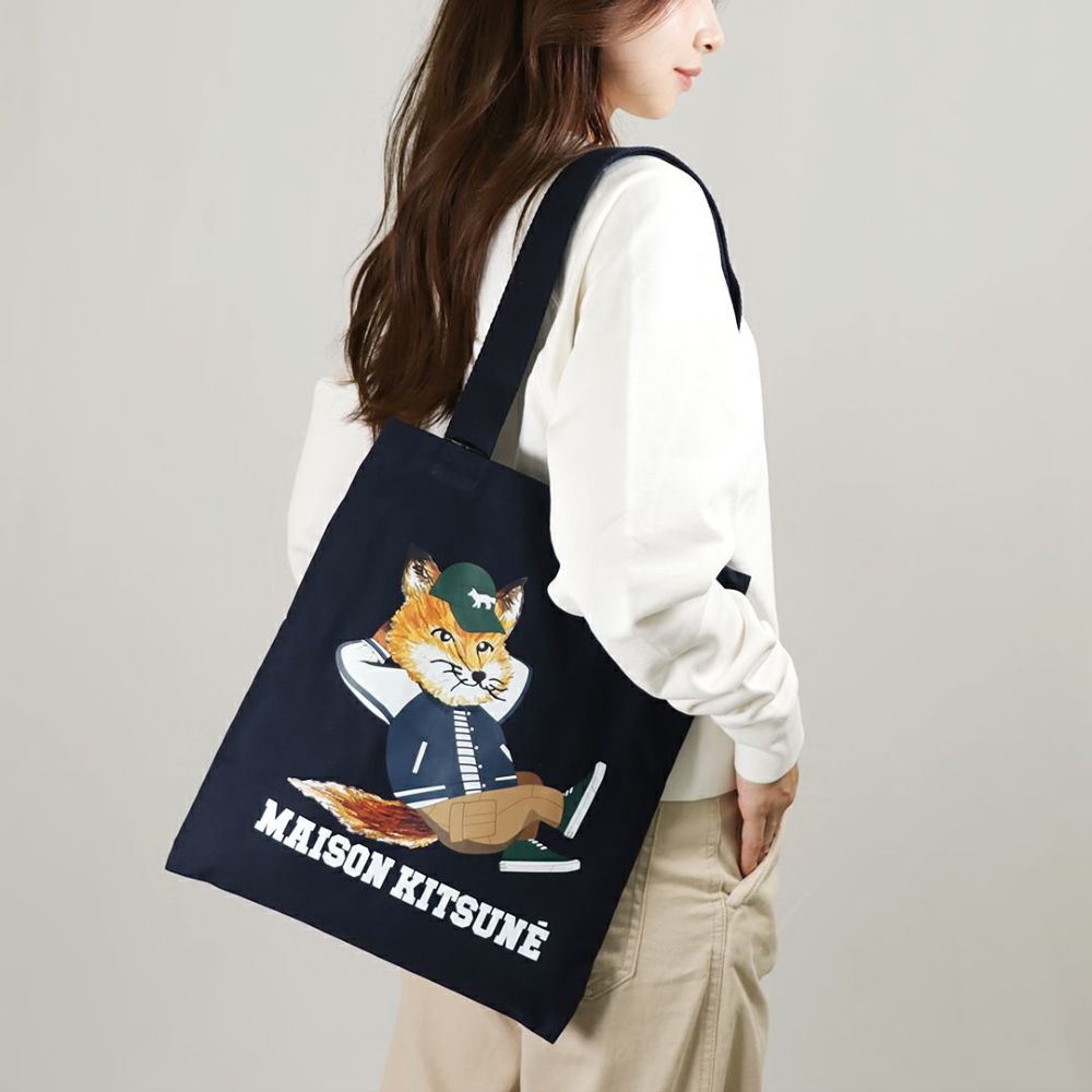 メゾンキツネ MAISON KITSUNE トートバッグ ドレスド フォックス