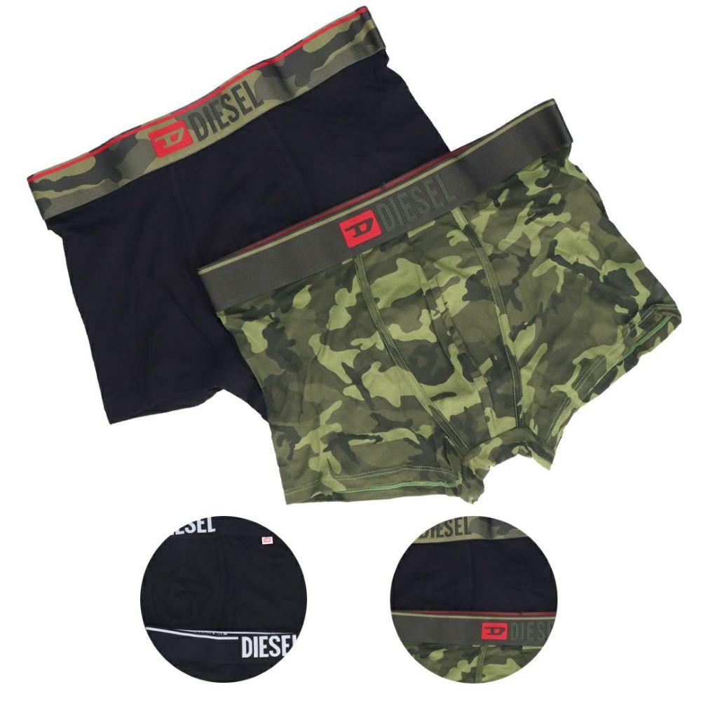 ディーゼル DIESEL パンツ ボクサーパンツ 2Pセット UMBX-DAMIENTWOPACK 00SMKX 0WCAS E4944/00SMKX 0LDAQ E1350