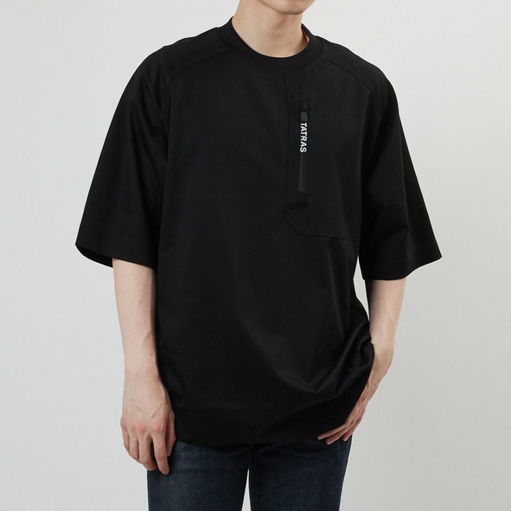 タトラス TATRAS メンズ 半袖Tシャツ JANI MTLA23S8004-M 01 BLACK