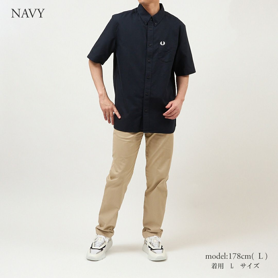 フレッドペリー FRED PERRY 半袖シャツ ボタンダウンシャツ オックスフォードシャツ M5503