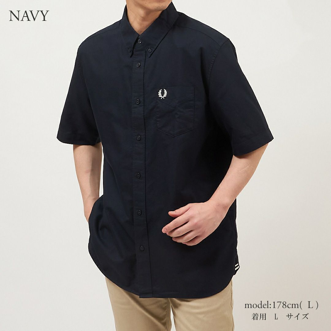 フレッドペリー FRED PERRY 半袖シャツ ボタンダウンシャツ オックスフォードシャツ M5503
