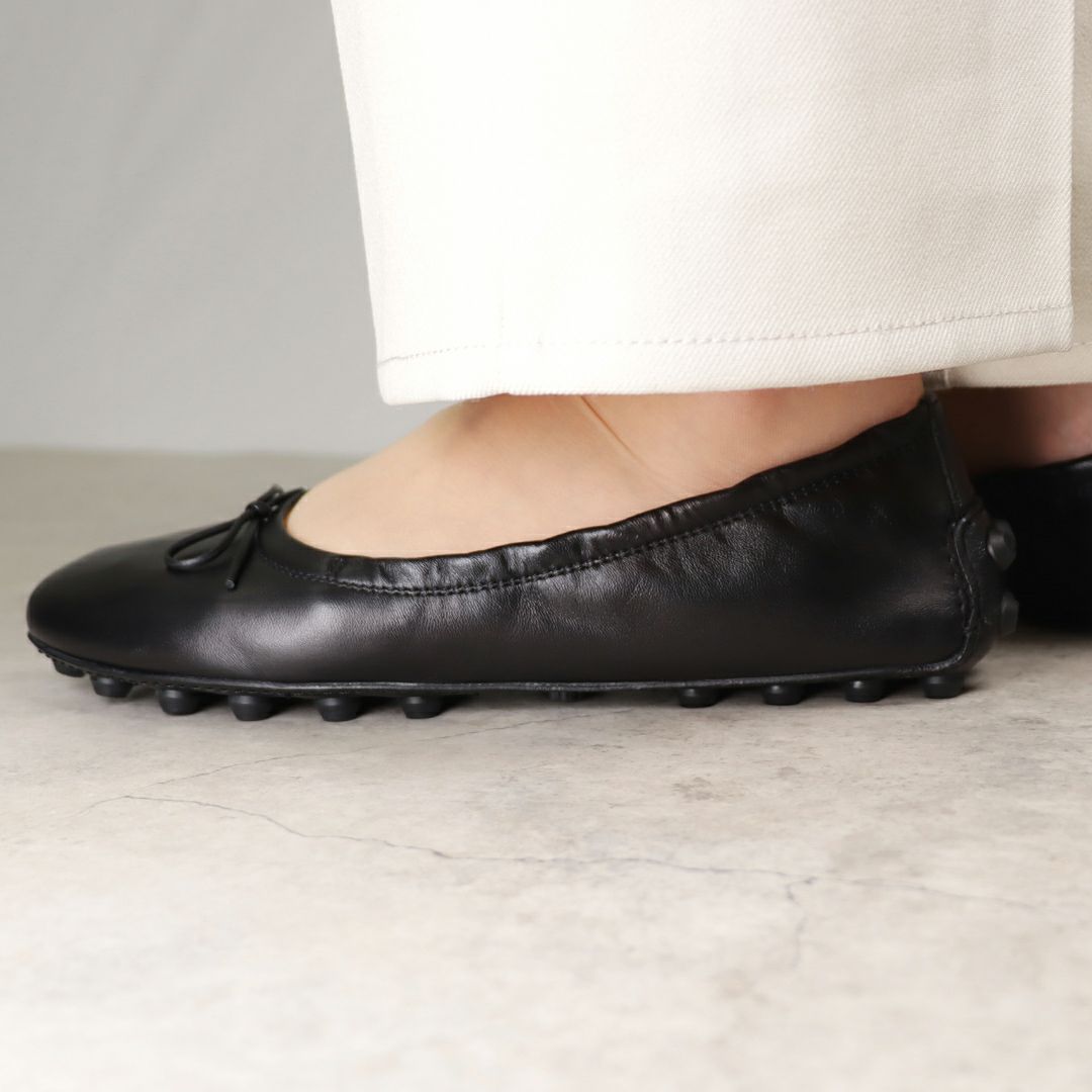 トッズ TOD'S レディース フェラットシューズ バレエシューズ バレリーン バブル XXW76K0HD20 SOM 9999 BLACK