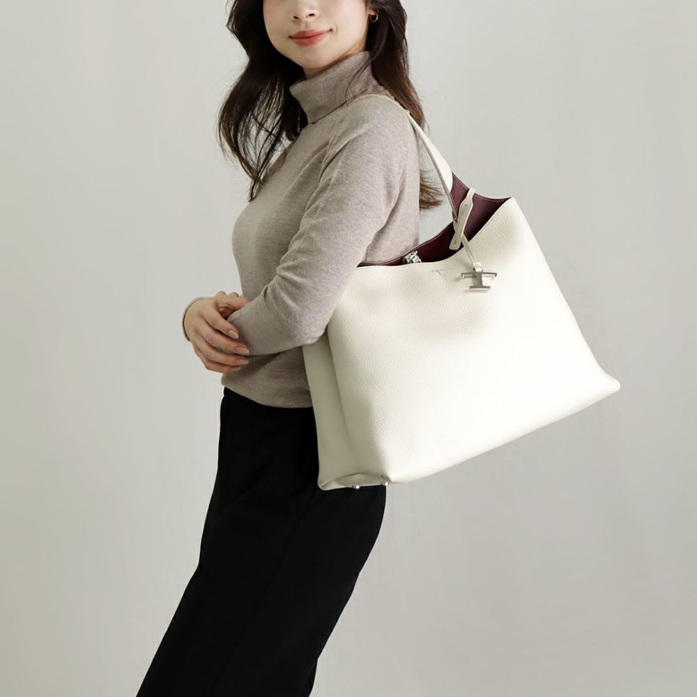 トッズ TOD'S トートバッグ T TIMELESS XBWAPAA9300 QRI 9P09 ホワイト系(WHITE)