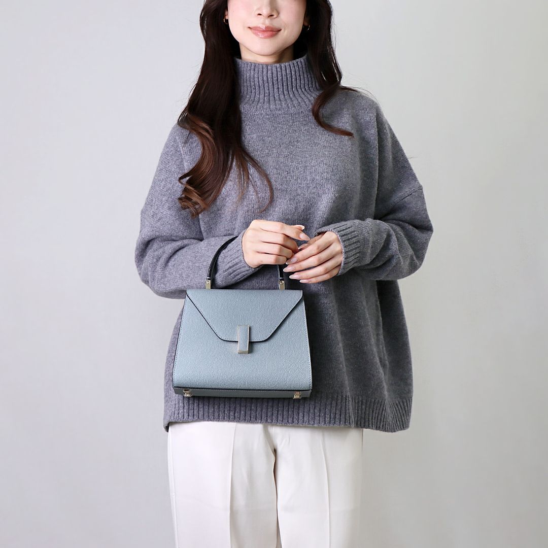 ヴァレクストラ VALEXTRA 2WAYバッグ ISIDE WBES0036 028 LOC 99 BP (V5E36 028) ブルー系(PROVERE) MINI