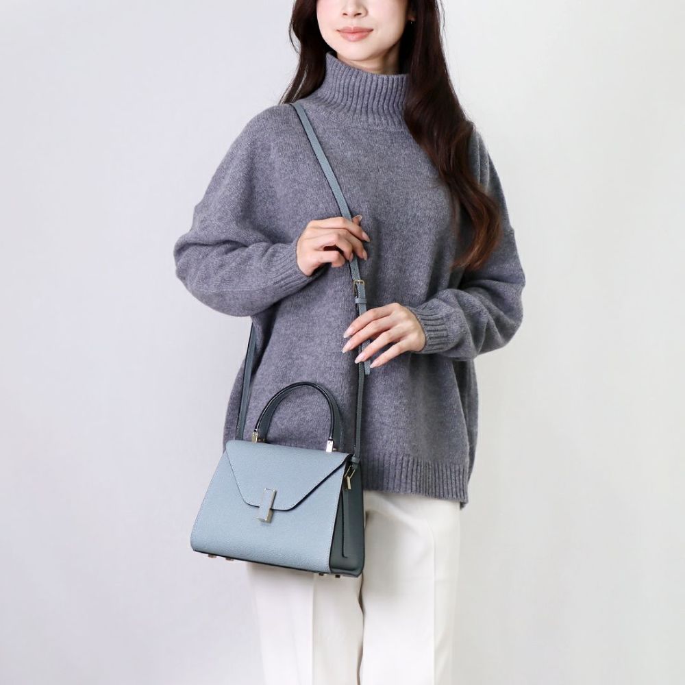 ヴァレクストラ VALEXTRA 2WAYバッグ ISIDE WBES0036 028 LOC 99 BP (V5E36 028) ブルー系(PROVERE) MINI