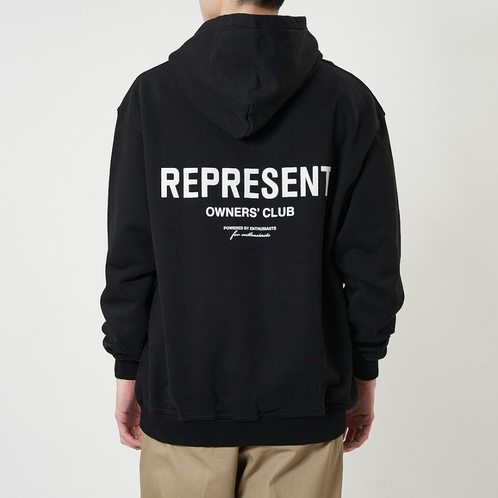 リプレゼント REPRESENT メンズ パーカー OWNERS CLUB HOODIE M04153 ブラック(01 BLACK)