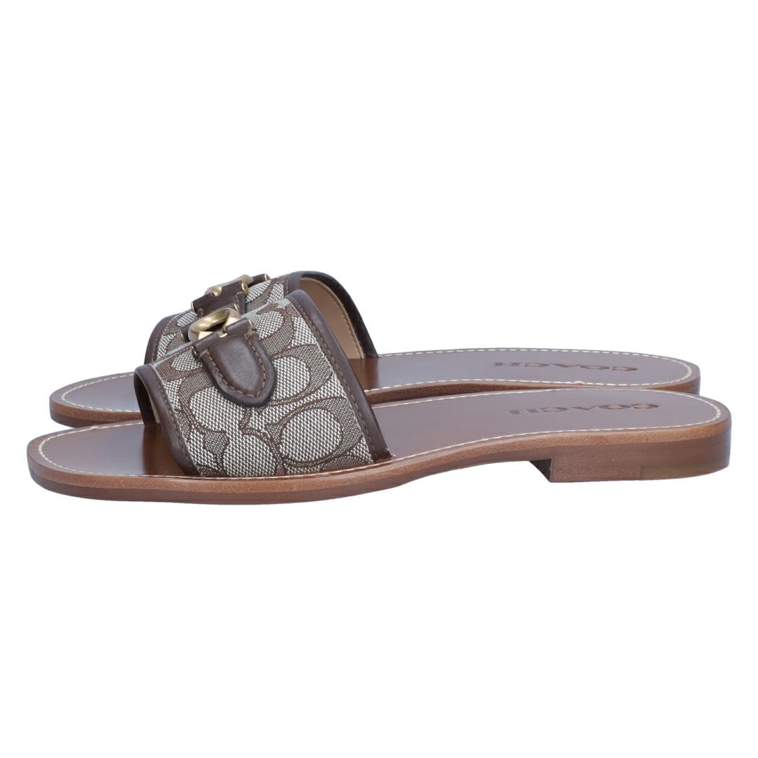 コーチ COACH サンダル INA JACQUARD SANDAL CI202VJN ブラウン系(MAPLE/OAK)