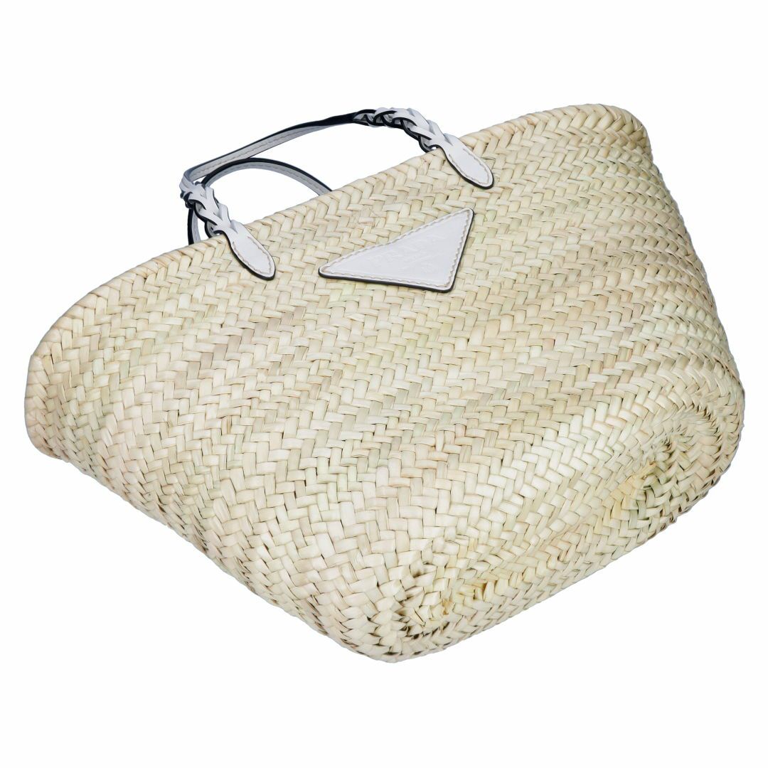 プラダ PRADA かごバッグ 1BG463 2DIJ OOO ベージュ系×ホワイト系(0N86 NATURALE/BIANCO) 【ギフト不可】