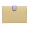 ロエベ LOEWE 折財布 三つ折り財布 ヴァーティカルウォレット スモール C660S86X01 イエロー系(9564 DARK BUTTER/MAUVE)