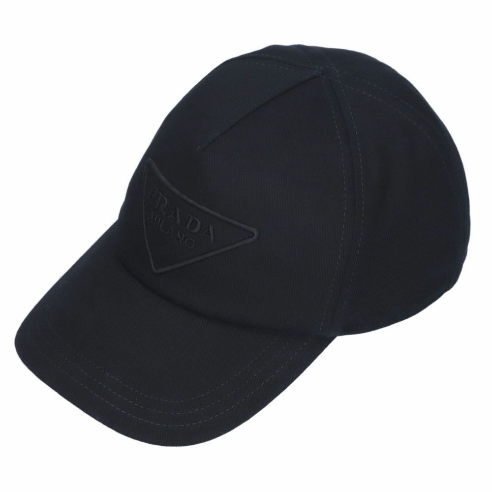 プラダ PRADA キャップ 帽子 デニム ベースボールキャップ 2HC179 2FMB ブラック(F0557 NERO) サイズ：M  海外ブランド・ファッション通販 X-SELL エクセル