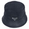 プラダ PRADA ハット 帽子 デニム バケットハット 2HC137 12K8 ブラック(F0557 NERO) サイズ：M