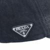 プラダ PRADA キャップ 帽子 デニム ベースボールキャップ 2HC274 12K8 ブラック(F0557 NERO) サイズ：M